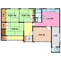 塩浜駅 徒歩30分 1階の物件間取画像